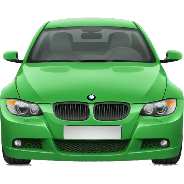 BMW e90 green emoji