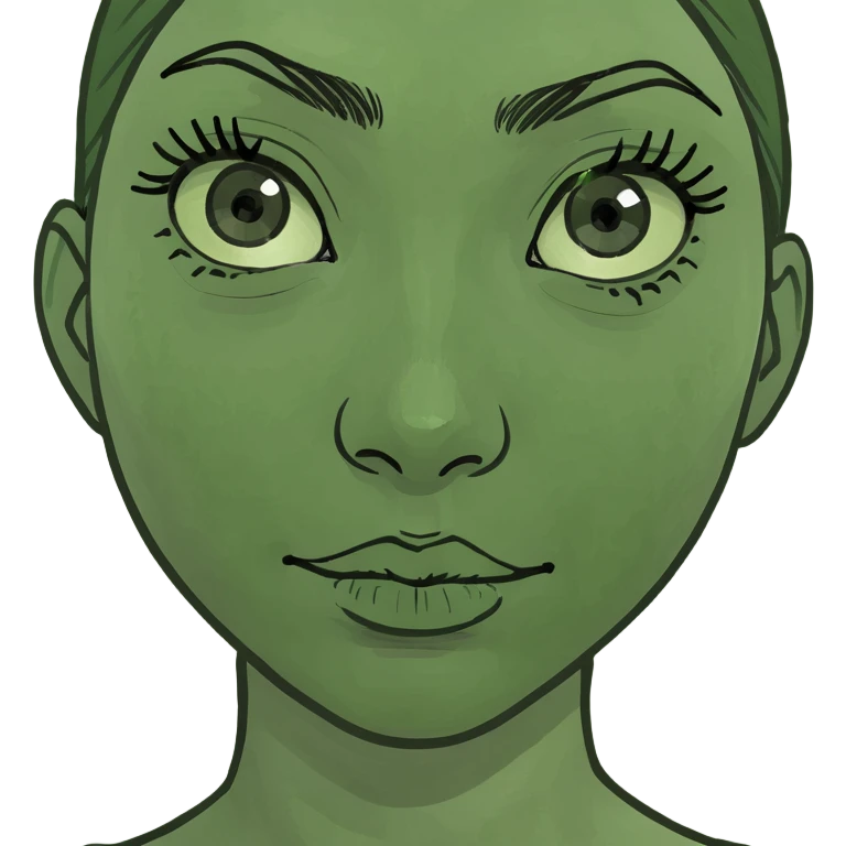 girl with eyebrow raised  emoji