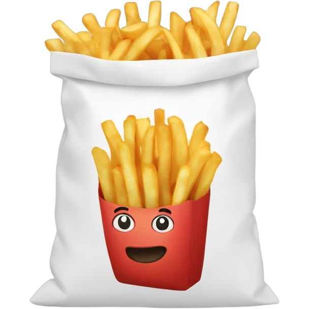 Fries in a bag emoji