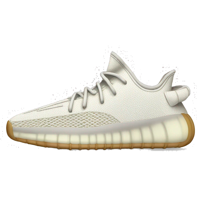 Yeezy shoes white  emoji