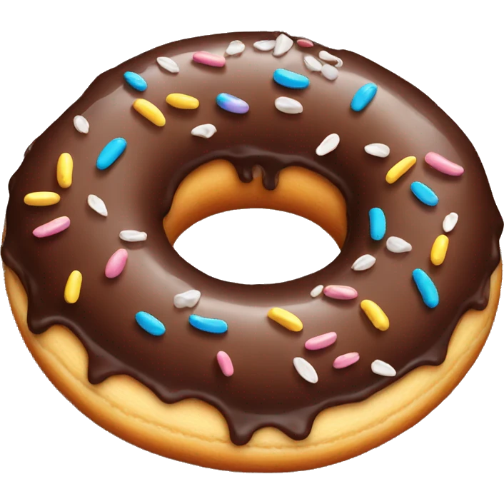 Chocolate doughnut  emoji