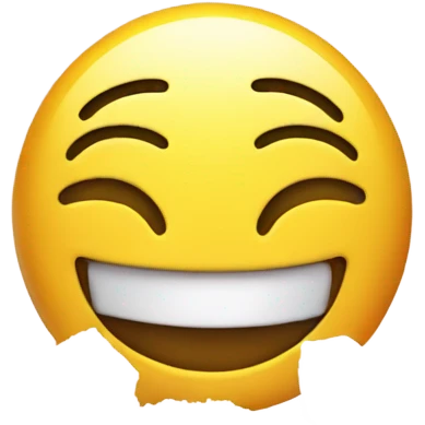 Happy face with a pile of salt  emoji