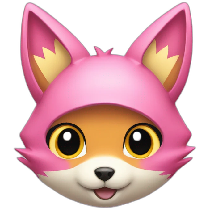 pink pikachu fox emoji