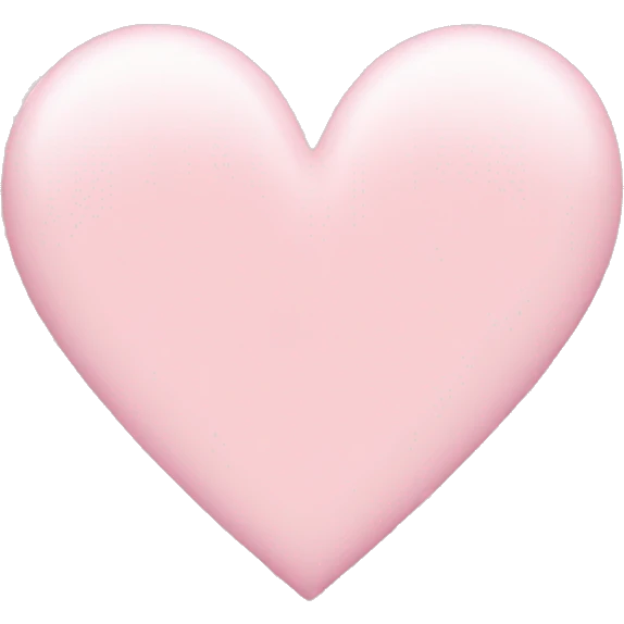 Light pink heart emoji