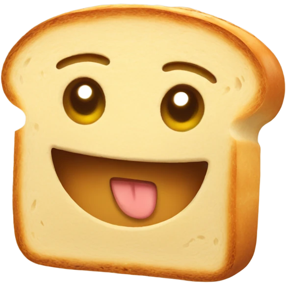 Bread with a smile emoji