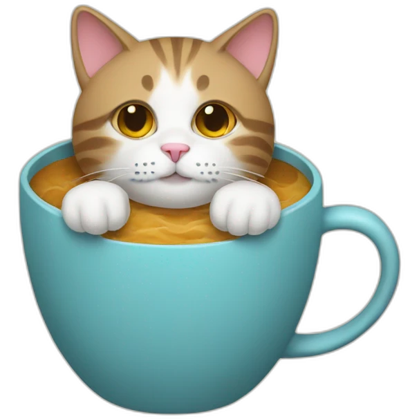 cat in a cup emoji