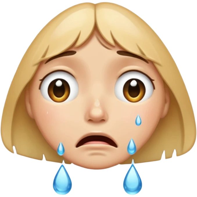 crying face emoji, expressive and clear emoji