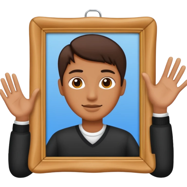hand sign for taking a picture emoji