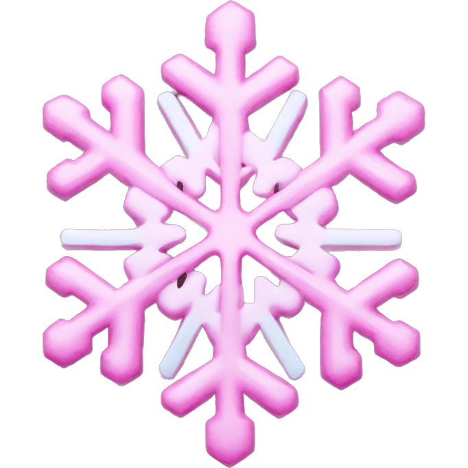 pink snowflake emoji
