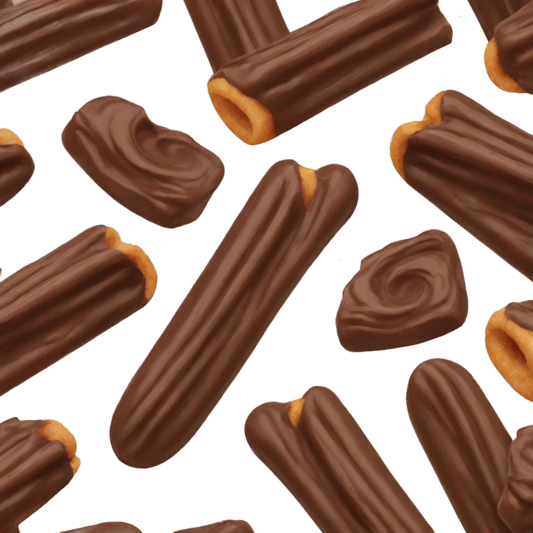 Chocolate dipped churro emoji