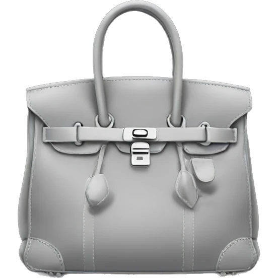 Grey cargo birkin bag emoji