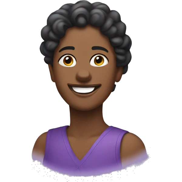 Enjoy in the color purple emoji