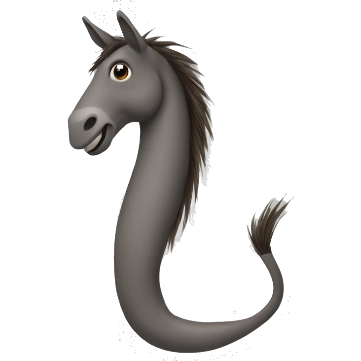 Donkey hair tail emoji