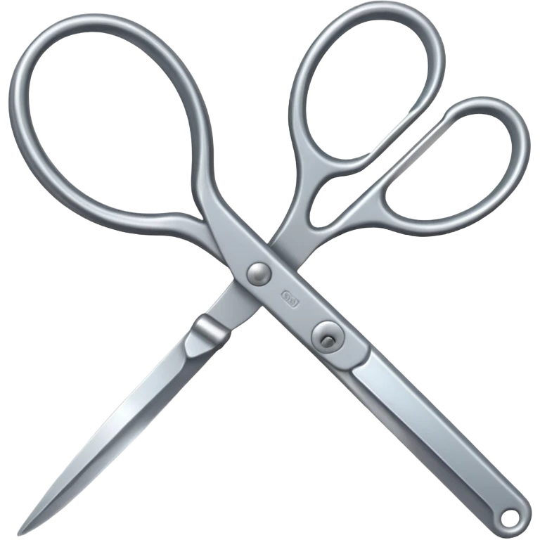 silver scissors emoji