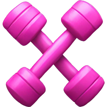 pink barbell emoji