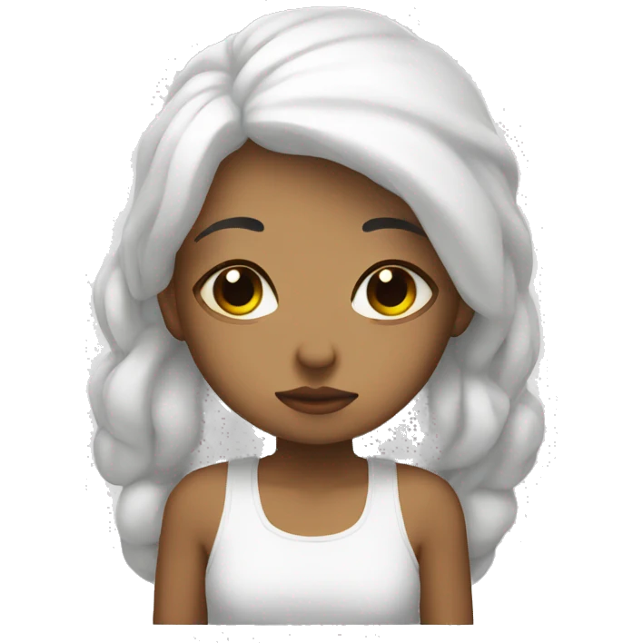 sleeping white raina emoji