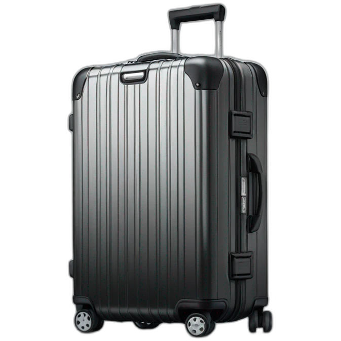 Rimowa black classic cabin emoji