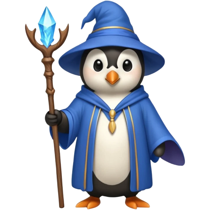 Penguin Wizard emoji