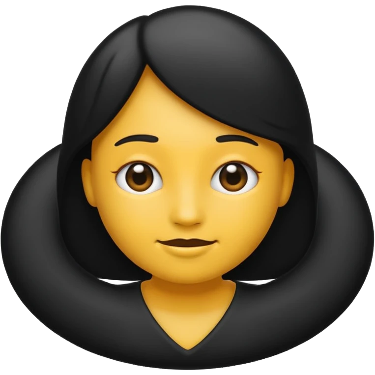 black "Mrs. or Mr." emoji emoji