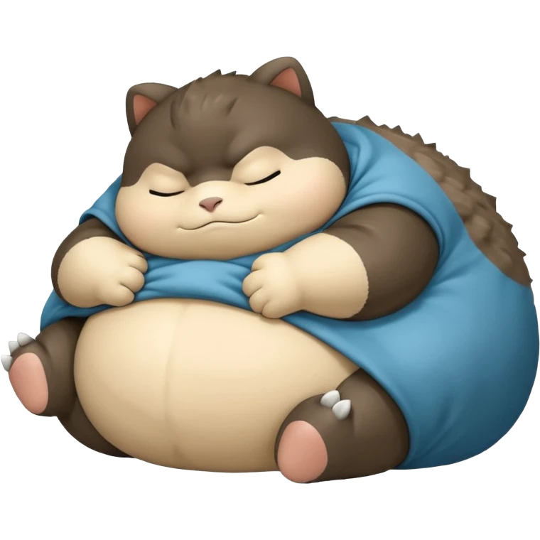 Sleeping snorlax pokemon emoji