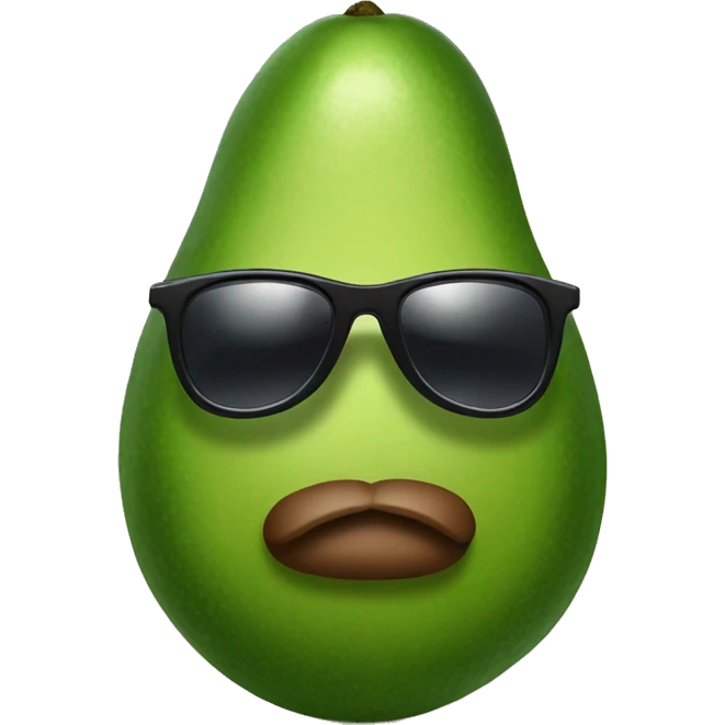 Avocado with sunglasses emoji