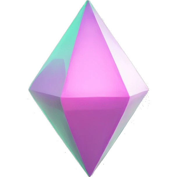 The Sims 4 plumbob light pink emoji