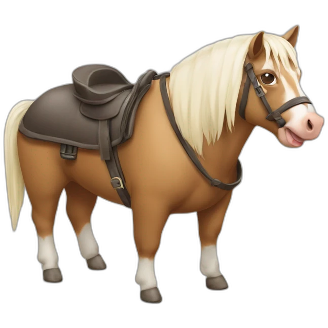Cheval sur cochon emoji