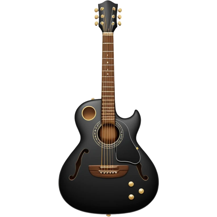 guitarra preta emoji emoji