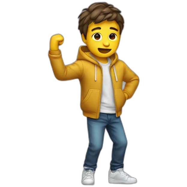 Emoji boy dab iOS  emoji