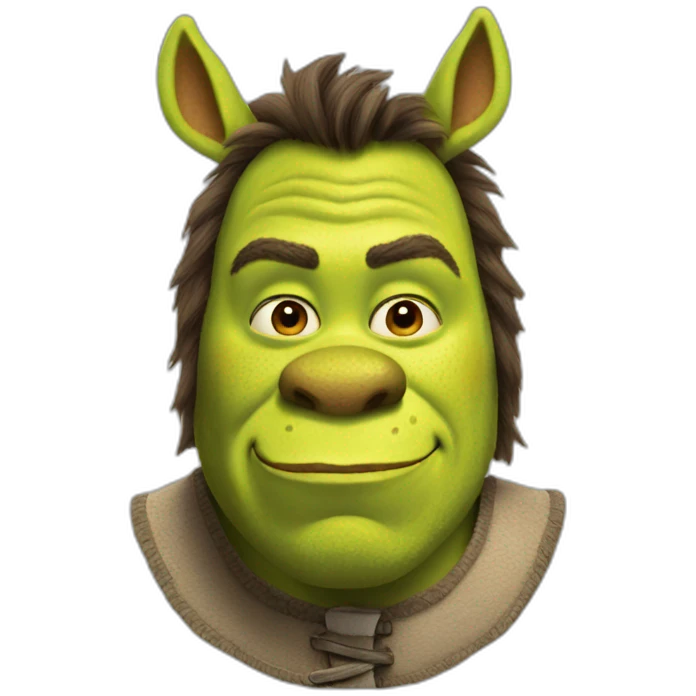 Shrek as Donkey emoji