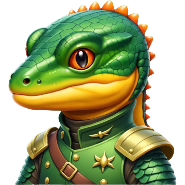 a salamander army commander  emoji