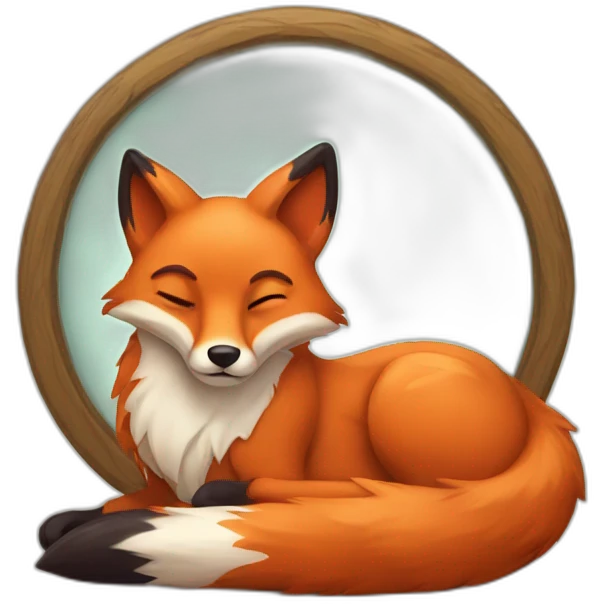 lazy fox emoji