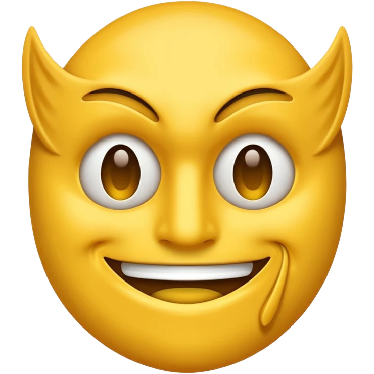 Un emoji qui veut rire mais qui est caché derrière une masque emoji