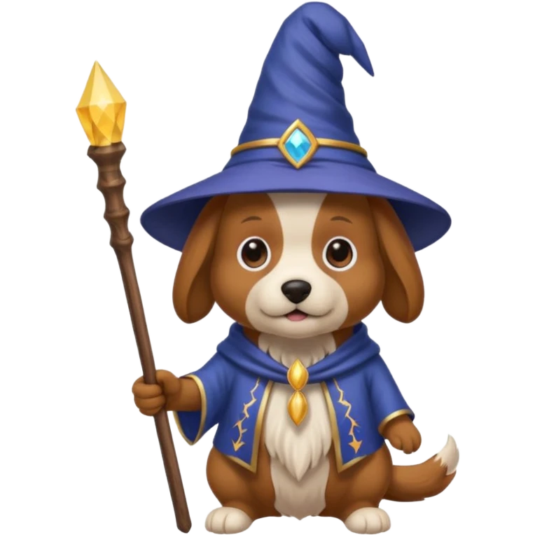 Dog wizard emoji