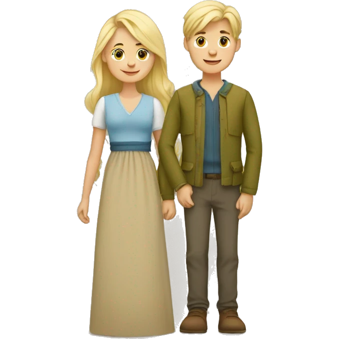 family of three, blonde norwegian woman, kurdish man and their baby boy emoji