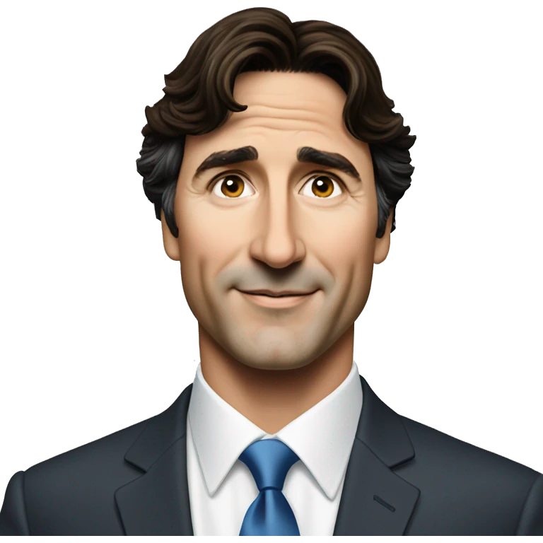 justin trudeau sourri emoji