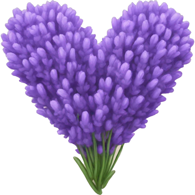 Lavender heart emoji