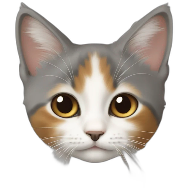 Bébé chat roux et blanc emoji