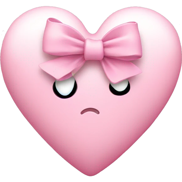 Light pink heart with bow emoji