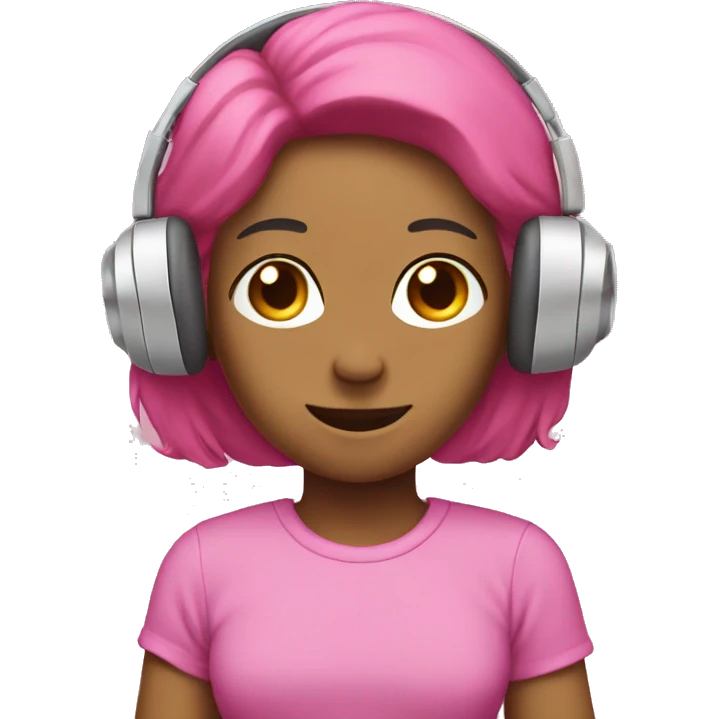 pink heaphones emoji