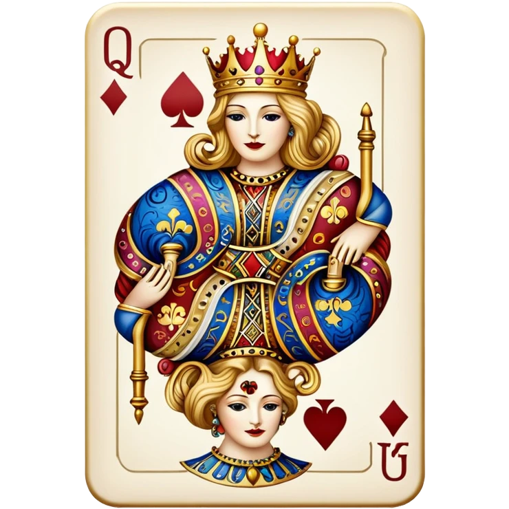 Queen Clubs emoji