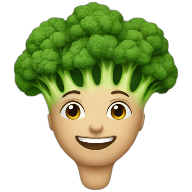 healthy person with broccoli emoji