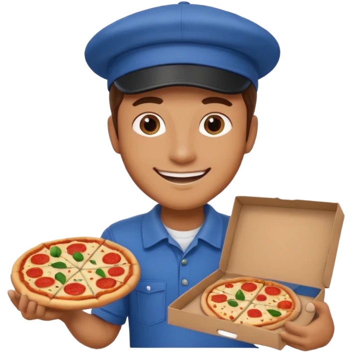 Delivery guy food emoji