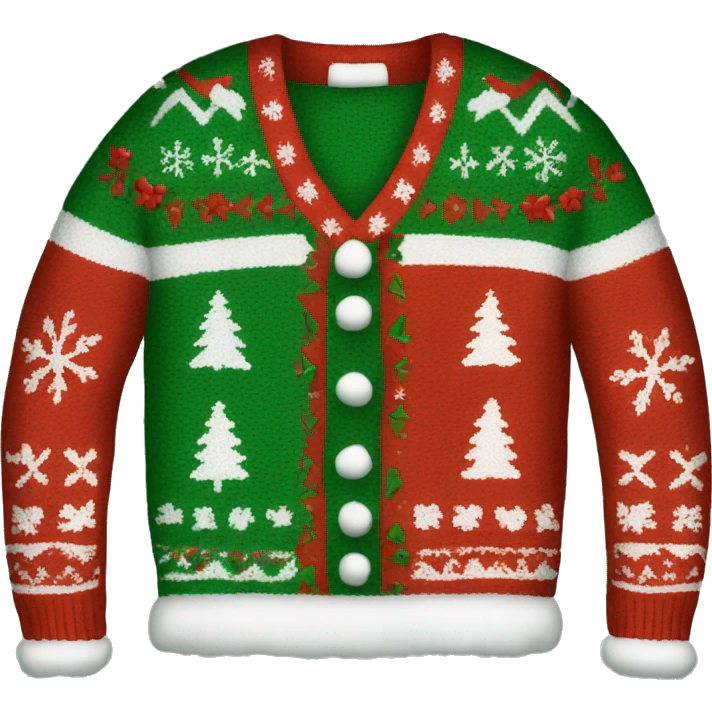 Ugly Christmas sweater  emoji