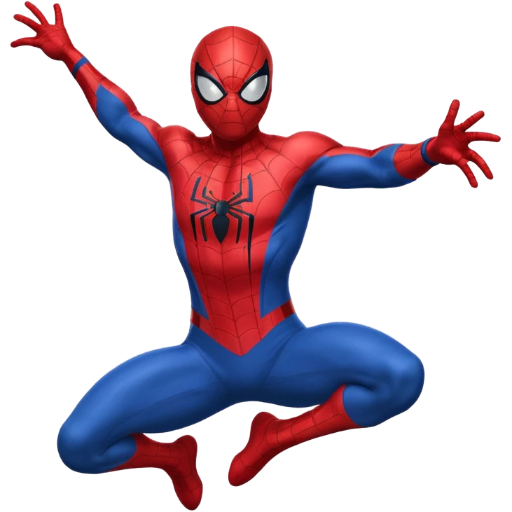 Spiderman jumping emoji