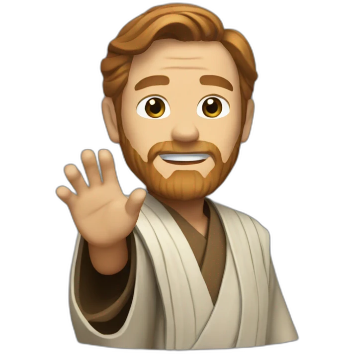 Obi wan waving emoji