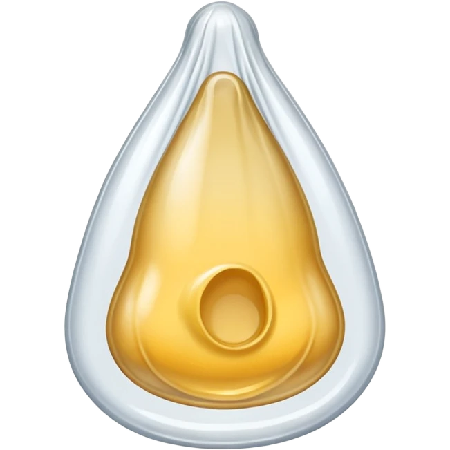 worn inside condom emoji