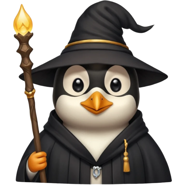 Penguin Wizard emoji
