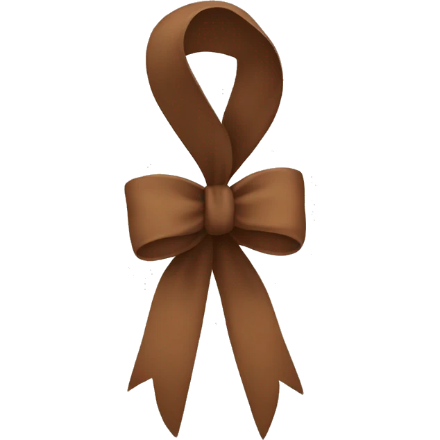 Brown bow emoji
