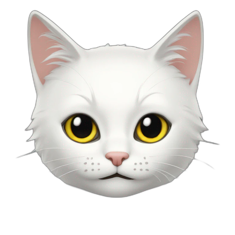 Chat noir et blanc emoji